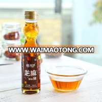 410 ml glass bottled bright light golden 100% pure white sesame seasoning oil